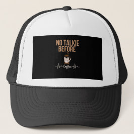 Kein Gerede Vor Kaffee Humor Kaffee Liebhaber KUNS Truckerkappe