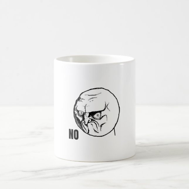 Kein Gesicht Meme Kaffeetasse (Mittel)