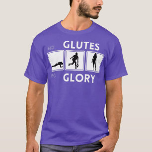 Kein Glanz kein Ruhm Workout Yoga Fitness Geburtst T-Shirt