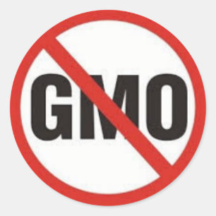 Kein GMO Symbol.jpg Runder Aufkleber