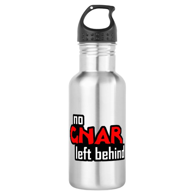 Kein Gnar Links Edelstahlflasche (Vorderseite)