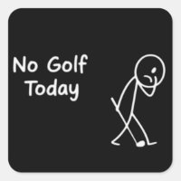 Kein Golf Heute Lustig Trauriger Golfer Figur Humo
