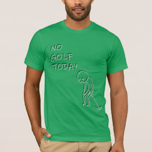 Kein Golf heute - Lustiges minimalistisches Design T-Shirt