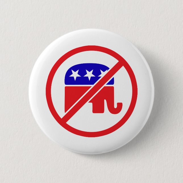 KEIN GOP - ANTIREPUBLIKANISCHER LEFTER BUTTON (Vorderseite)