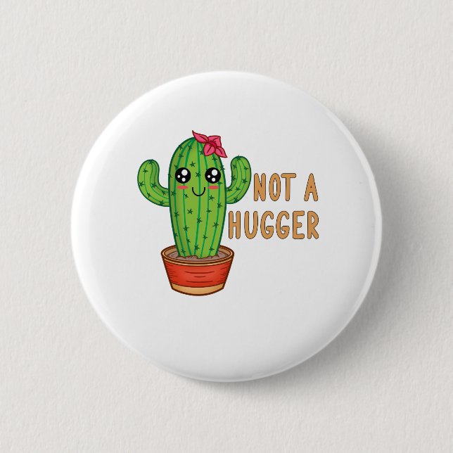 Kein grauer Kakteen Button (Vorderseite)