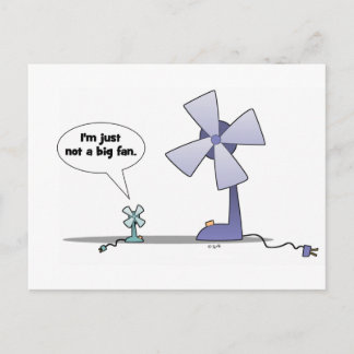 Kein großer Ventilator Postkarte