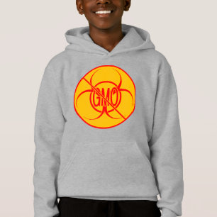 Kein GVO Kid's Swatshirt Bio Hazard GVO-Shirts Hoodie