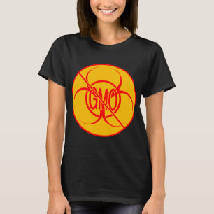 Kein GVO-Shirt Bio-Hazard-GVO - Bio Shirt von Frau