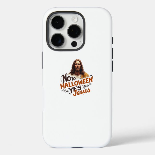 Kein Halloween ja Jesus iPhone 16 Pro Fall Hülle (Rückseite)