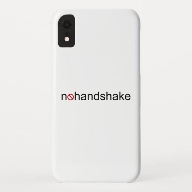 Kein Handshake Case-Mate iPhone Hülle (Rückseite)
