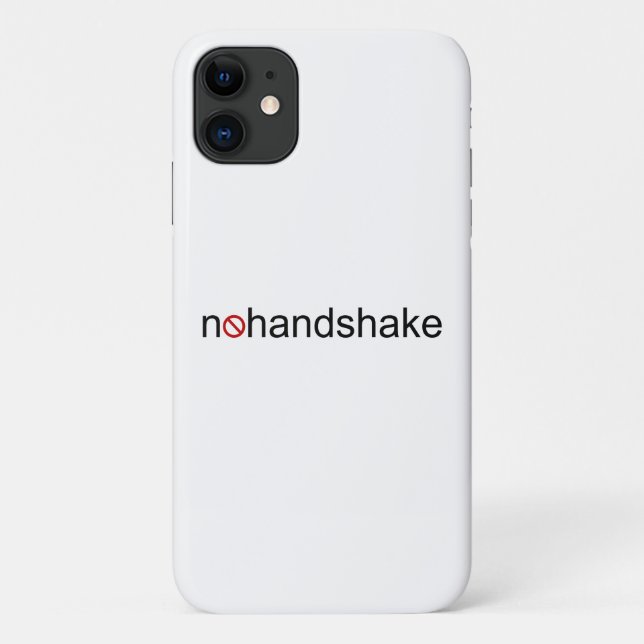 Kein Handshake Case-Mate iPhone Hülle (Rückseite)
