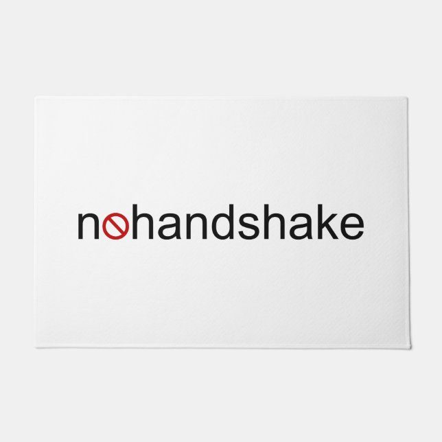 Kein Handshake Fußmatte (Vorderseite)