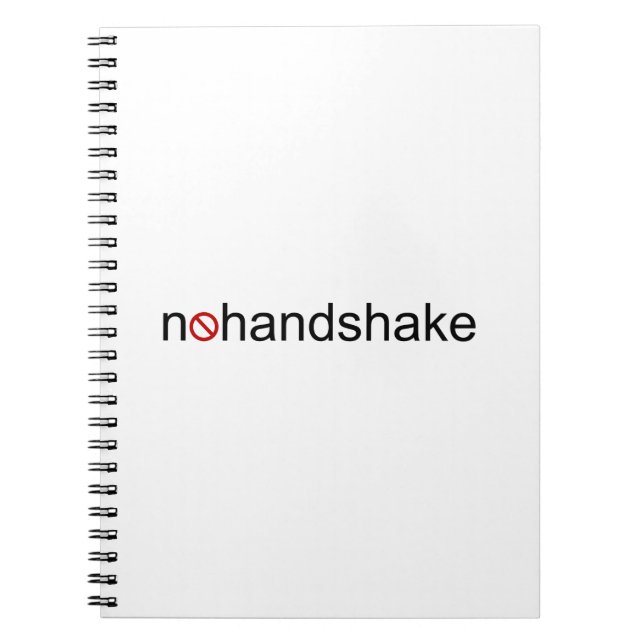 Kein Handshake Notizblock (Vorderseite)
