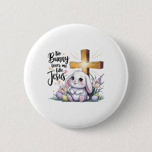 Kein Häschen liebt mich wie Jesus Osterglaube  Button
