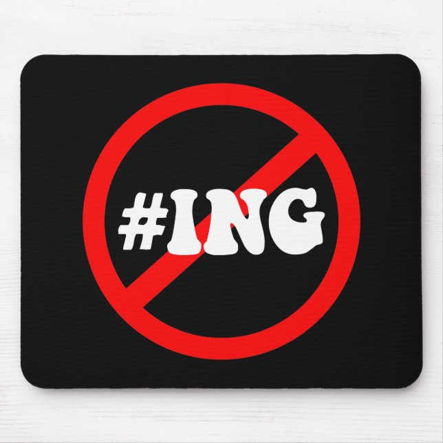 kein Haschetikettieren Mousepad (Vorne)