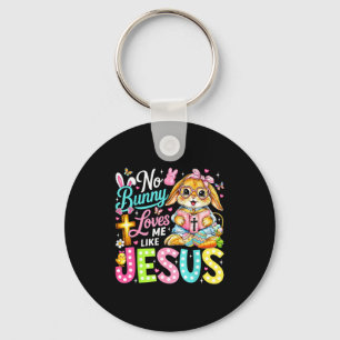 Kein Hase liebt mich wie Jesus Ostern Christlich F Schlüsselanhänger