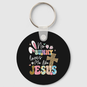 Kein Hase liebt mich wie Jesus Ostern Christlich F Schlüsselanhänger