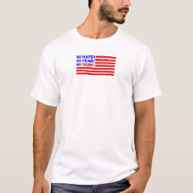 Kein Hass, keine Angst, keine Trump-Flagge Mini (M