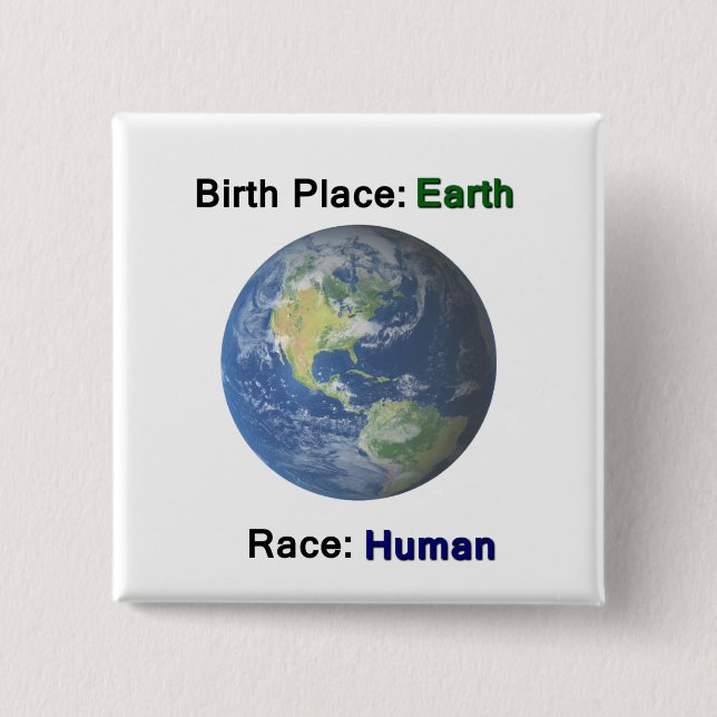 Kein Hass-menschliche Rasse-Gleichheits-Knopf Button (Vorderseite)