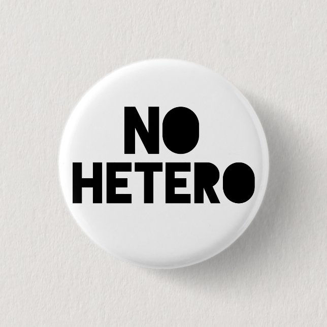 Kein Hetero Button (Vorderseite)