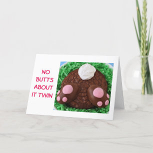 KEIN HINTERN DARÜBER, DASS ES ZWEI-EASTER WÜNSCHT, FEIERTAGSKARTE