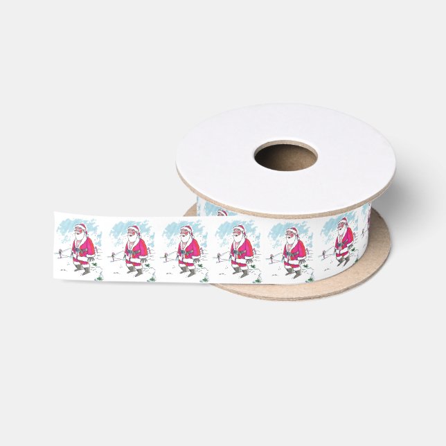 Kein Ho-Ho-Ho-Bandspool Satinband (Spule)
