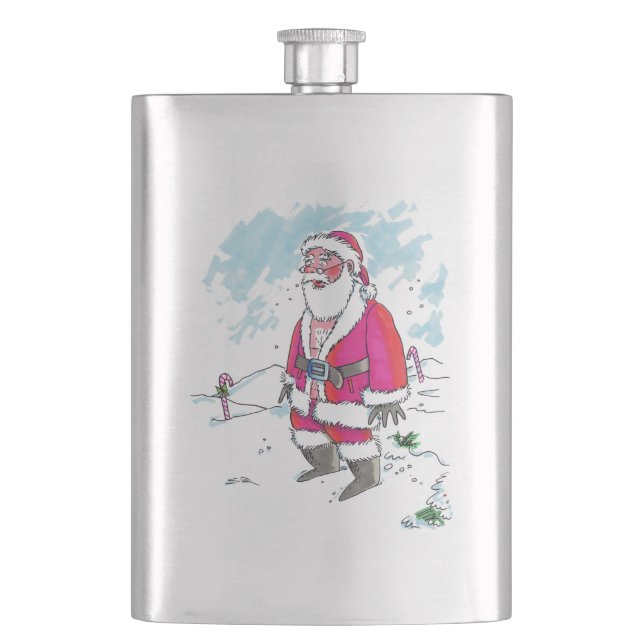 Kein Ho-Ho-Ho-Edelstahlkolben Flachmann (Vorderseite)
