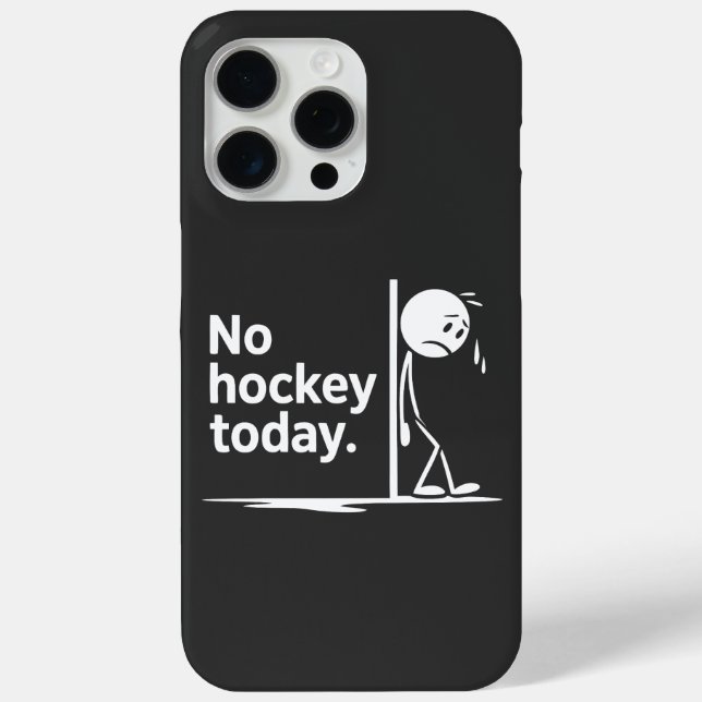 Kein Hockey heute Case-Mate iPhone Hülle (Rückseite)