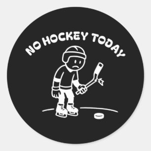 Kein Hockey Heute Lustig Für Einen Eishockeyspiele Runder Aufkleber