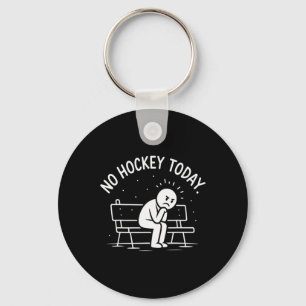 Kein Hockey Heute Traurige Stockfigur Tolle Gesche Schlüsselanhänger