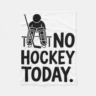 Kein Hockey heute Traurige Torwart Stimmung Bank R Fleecedecke