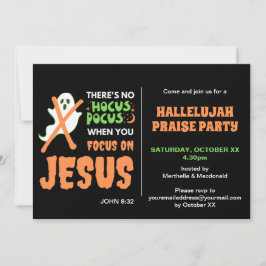 KEIN HOCUS POCUS Christliches Halloween Einladung