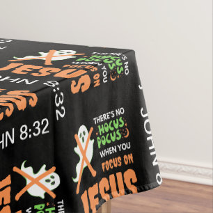 KEIN HOCUS POCUS Christliches Halloween Tischdecke