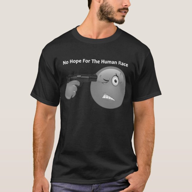 Kein Hoffnungs-Logo keine Sprichwort-Dunkelheit T-Shirt (Vorderseite)