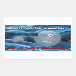 Kein Hoffnungs-rauchiger blauer Aufkleber