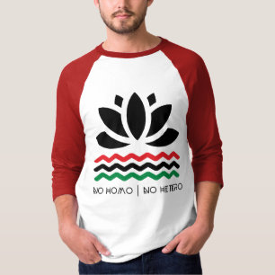 Kein Homo kein Hetero Baseball-Shirt Masc T-Shirt