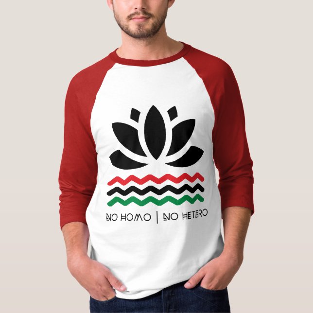Kein Homo | kein Hetero Baseball-Shirt Masc T-Shirt (Vorderseite)