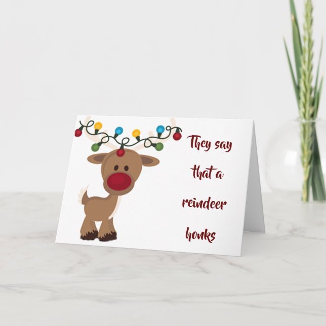 KEIN HONKING REINDEER HIER - ER SPRICHT ÜBER CHRIS KARTE (Vorderseite)