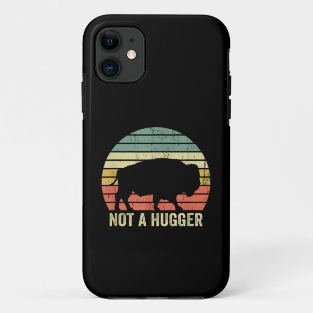 Kein Hugger Funny Yellowstone Buffalo Bison Intro Case-Mate iPhone Hülle (Rückseite)