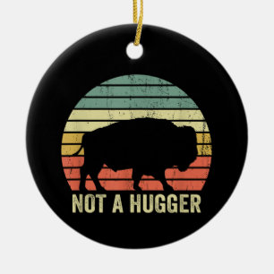 Kein Hugger Funny Yellowstone Buffalo Bison Intro Keramik Ornament