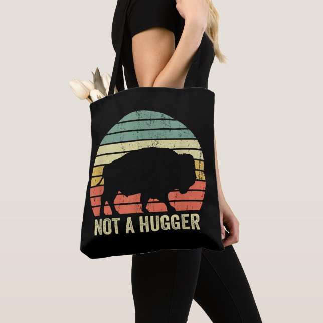Kein Hugger Funny Yellowstone Buffalo Bison Intro Tasche (Von Nahem)