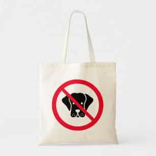 Kein Hund erlaubt rotes Circle Sign Budget Totbe Tragetasche