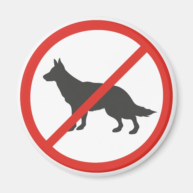 Kein Hund Magnet (Vorne)