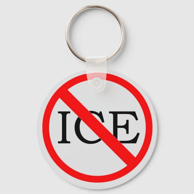 "KEIN ICE" Schlüsselanhänger (Vorderseite)