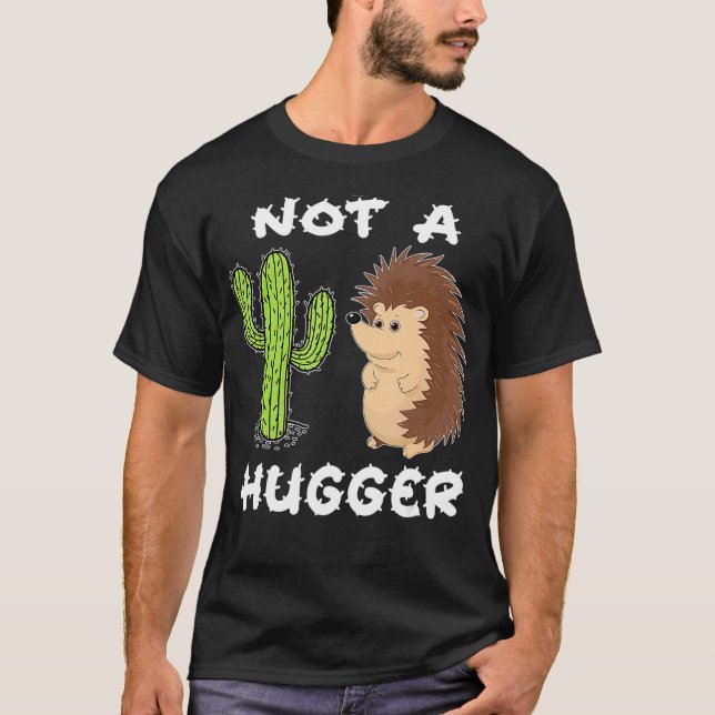 Kein Igel mit Hugger Tshirt Cactus Introvert T-Shi (Vorderseite)