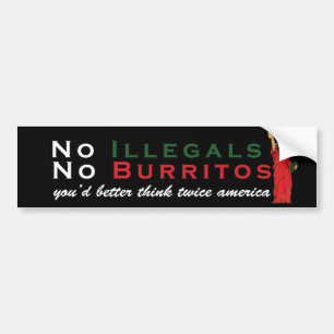 Kein illegaler Spaß Burritos Autoaufkleber