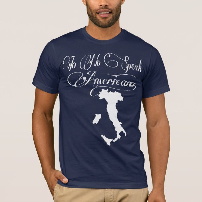 KEIN IO SPRECHEN AMERICANO SONO ITALIANO GIOVANNI T-Shirt (Vorderseite)