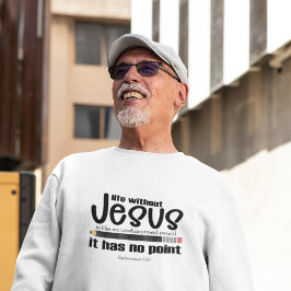 KEIN JESUS? NEIN PUNKT! Christlicher Glaubenssatz Sweatshirt
