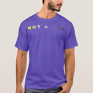 Kein Junge Subtile Nonbinary-Flagge Enby Stolz Tra T-Shirt