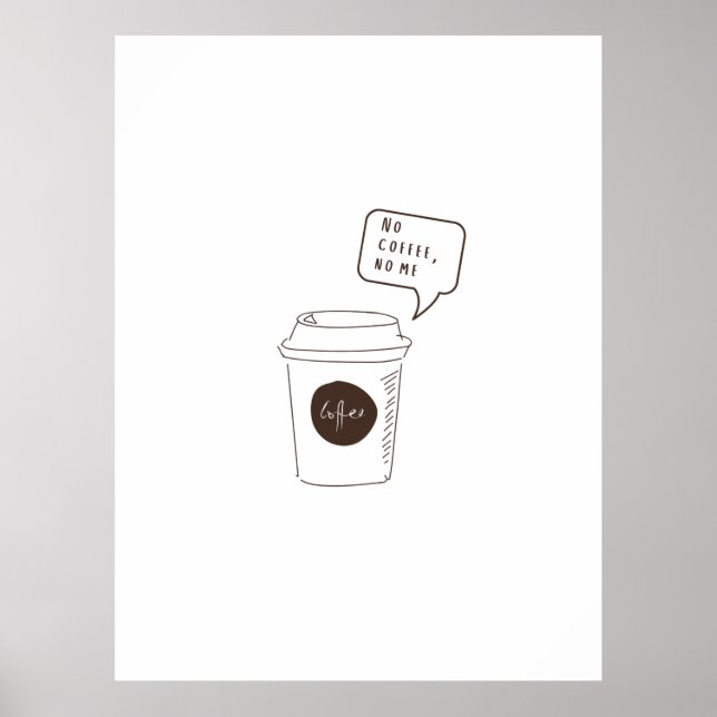 Kein Kaffee, nein. Poster (Vorne)